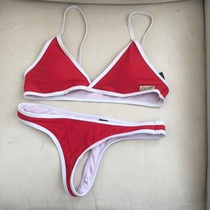 Red Chooks LA bikini set